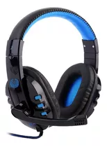 Fone De Ouvido Over-ear Gamer Haiz Alpha 1804 Preto E Azul