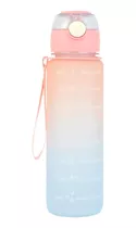 Botella Motivacional Pico Plastica 1 Litro Agua Trendy