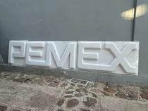 Logo Pemex Termoformado 3d