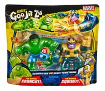 Boneco Goo Jit Zu Marvel Hulk Vs Thanos 12cm Sunny