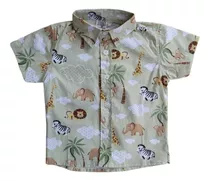 Camisa Temática Social Infantil Safari Bichinhos