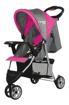 Carriola Para Correr Trendy Kids Jet Rosa Con Chasis Color Plateado