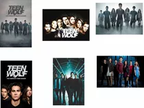 Kit 6 Placas Decorativas Teen Wolf Serie Tv A Sua Escolha