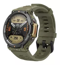 Smartwatch Amazfit T-rex 2 T-rex 2 Sport 1.39  Caja De  Aleación De Polímero  Wild Green, Malla  Wild Green De  Silicona Y Bisel  Negro