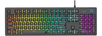 Teclado Gamer Hp K500f Qwerty Português Brasil Cor Preto Com Luz Rgb