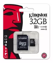 Memoria Micro Sd 32gb Kingston Original Clase 10 En Blister 