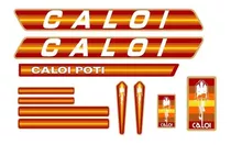 Adesivo Para Bicicleta Caloi Poti 1982 Laranja