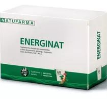 Energinat X 60 Comprimidos Natufarma Guarana + Ginseng + Magnesio