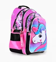 Mochila Espalda 18 Luz Led Love Unicornio Soft Footy F1943