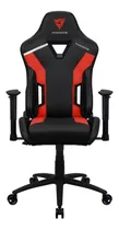 Silla De Escritorio Thunderx3 Tc3 Gamer Ergonómica  Ember Red Con Tapizado De Cuero Sintético