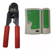 Kit : Pinza Crimpeadora Rj-45 + Tester Cable Red