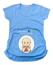 Polera Maternal Estampada Manga Corta - Préstame Atención