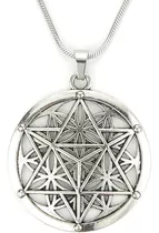 Ann Claridge Merkabah En Collar De Flor De La Vida, Colgante