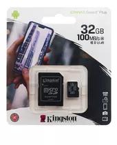 Memoria Micro Sd Hc 32 Gb Kingston Clase 10 Uhs-i