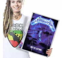 Placas Rock Legend Metallica Cliff Burton Kirk Hammett A3 19