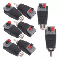 Cable De Altavoz De 8 Piezas A Conector Adaptador Rca