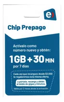Chip Prepago Entel 1gb+30min Por 2 Meses //angelstock