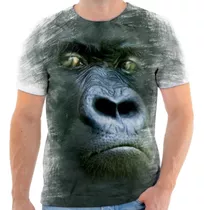 Camisa Camiseta Animal, Macaco, Gorila, Pug 16