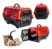 Caixa De Transporte Para Gatos Coelho Cão Pequeno Nº1 8kg Cor Vermelho