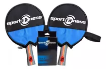 Raquetas Ping Pong + 6 Pelotas Marca Sportfitness Tenis Mesa