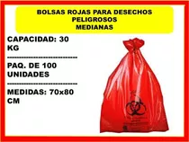 Bolsas Rojas Para Desechos Biológicos O Peligrosos 