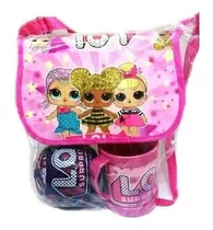 Kit Lol Surprise Bolsa + Caneca + 01 Bola Surpresa Lindo