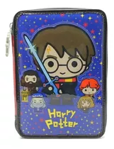 Cartuchera Canopla Pvc Harry Potter 1 Piso + Utiles Cresko