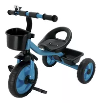 Triciclo Divertido Infantil Azul Com Cestinhas Zippy Toys