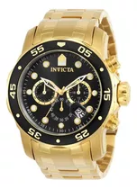 Relógio Invicta Pro Diver 0072 Original Banhado Ouro 18k +nf