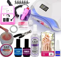 Kit Alongamentos Unha Gel Cabine Lixadeira Bivolt