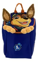 Mochila Paw Patrol Cara Peluche Chase Chs-int-05 Color Azul