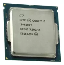 Processador Gamer Intel Core I3-6100t Cm8066201927102  De 2 Núcleos E  3.2ghz De Frequência Com Gráfica Integrada