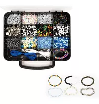 Kit Pulseira Infantil Montar Pulseiras Menino - 2500 Pçs Comprimento 25 Mm Cor Colorido Diâmetro 20 Mm