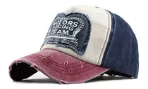 Gorra Vintage Visera Gastada Jean Curva Algodon Motors Retro