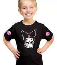 Remera Kuromi Sanrio My Melody Dark Anime Goth Nenes