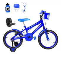 Bicicleta Infantil Masc Aro 16 Alum C + Kit + Acelerador