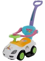 Veículo De Passeio P/ Bebe Mega Car C/ Empurrador - Homeplay