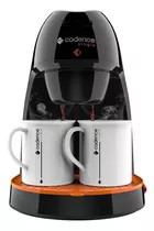 Cafeteira Cadence Single Contrast Caf218 Semi Automática Preta E Laranja De Filtro 220v