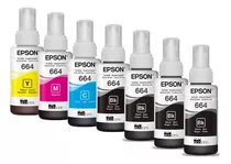 Kit 6 Tintas Epson 664 - L365 L375 L380 L395 L396 L455