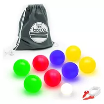 Juego De Bochas Led De 100 Mm Incluye 8 Bolas De Bochas...