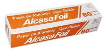 Papel De Aluminio Alcasa Foil De 80 Mts X 30 Cm