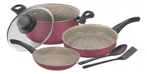 Batería De Cocina Tramontina 6 Pz Antiadherente Starflon