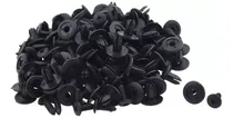 100 Pcs Car Fender Push Tipo Rebites De Plástico Preto Fixad