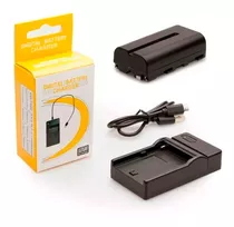 Kit Cargador Usb Para Sony Np-f550 /570 + Bateria F550 /570 