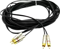 Cabo De Áudio Stereo Montado 4 Rca Fio 2x0,20mm 20 Metros