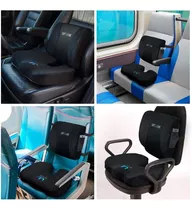 Kit Cojín Lumbar Asiento Espuma Viscoelástica Ortopédica