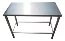 Mesa De Trabajo Cubierta En Acero Inox. Reforzada 150x60x90