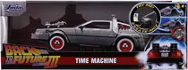 Auto Delorean Metalico Volver Al Futuro 3 Con Luz 1:24 Back