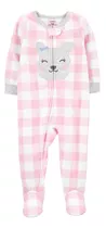 Pijama Carters Micropolar Con Pie A Cuadros Universo Binario