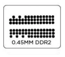 Stencil Ddr2 Reballing Bga Calor Direto Memoria